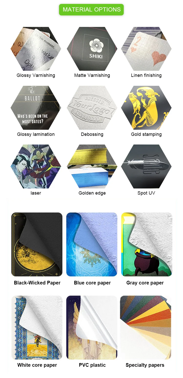 product customized special paper playing cards set hot stamping embossing 2 in 1 poker card with fild box-5