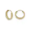 RECTANGLE TUBE HOOP EARRINGS 1X2X12mm PLAIN