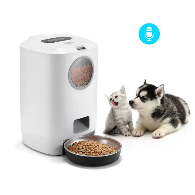 2023 Top Seller Pet Automatic Feeder  Intelligent Pet Dog Cat Feeder Food Dispenser Bowls Feeding Dog Robot Feeder