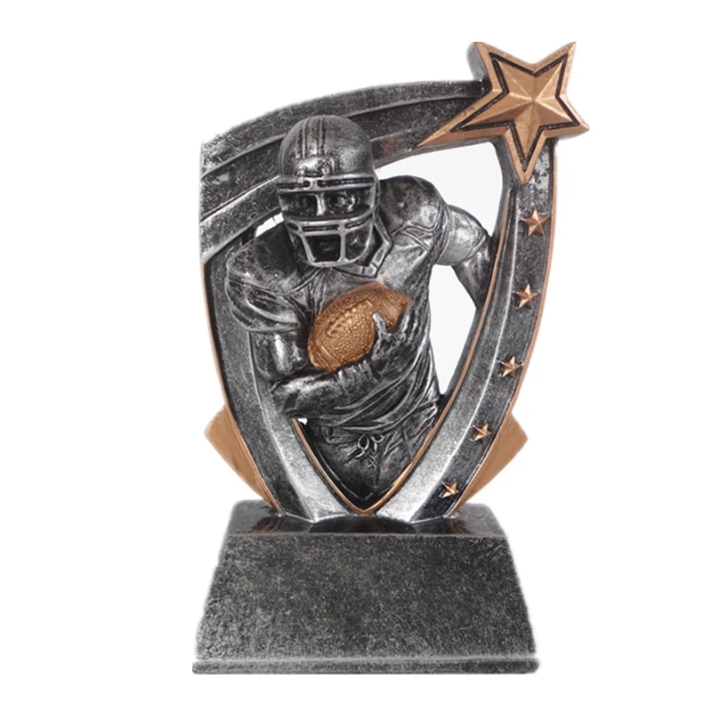 Source Antique Silver Stars Resin American Football League Trophy on  m.