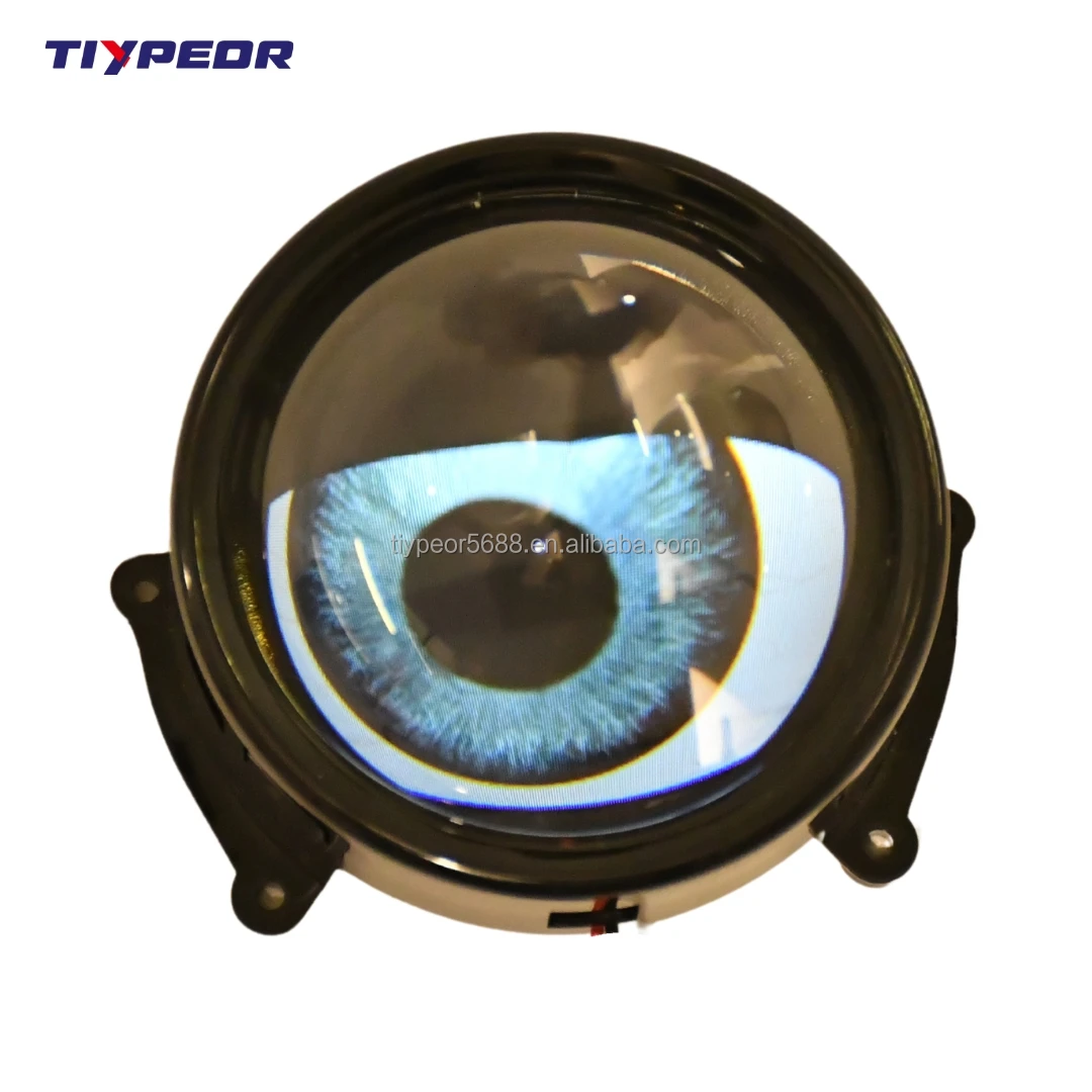 product tiypeor car light accessories blinking 12v led headlight 3inch dynamic devil eye angel eye decoration lights upgrading retrofits-6