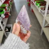 Amethyst Agate Drop Ornament