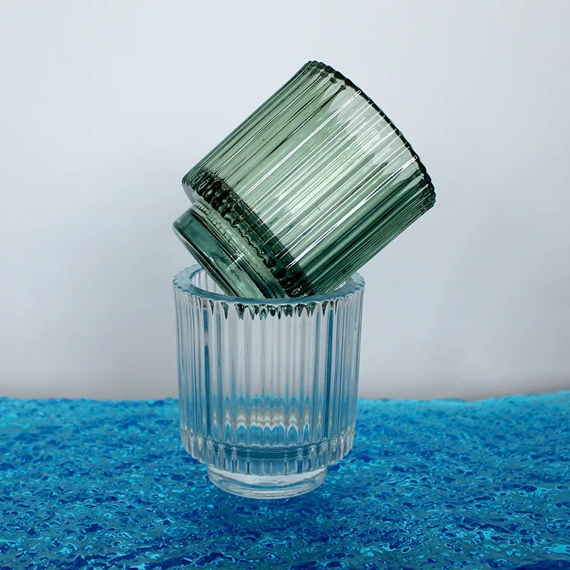 Wholesale Modern Ribbed Pleated Clear Custom Restaurant Wedding Tea