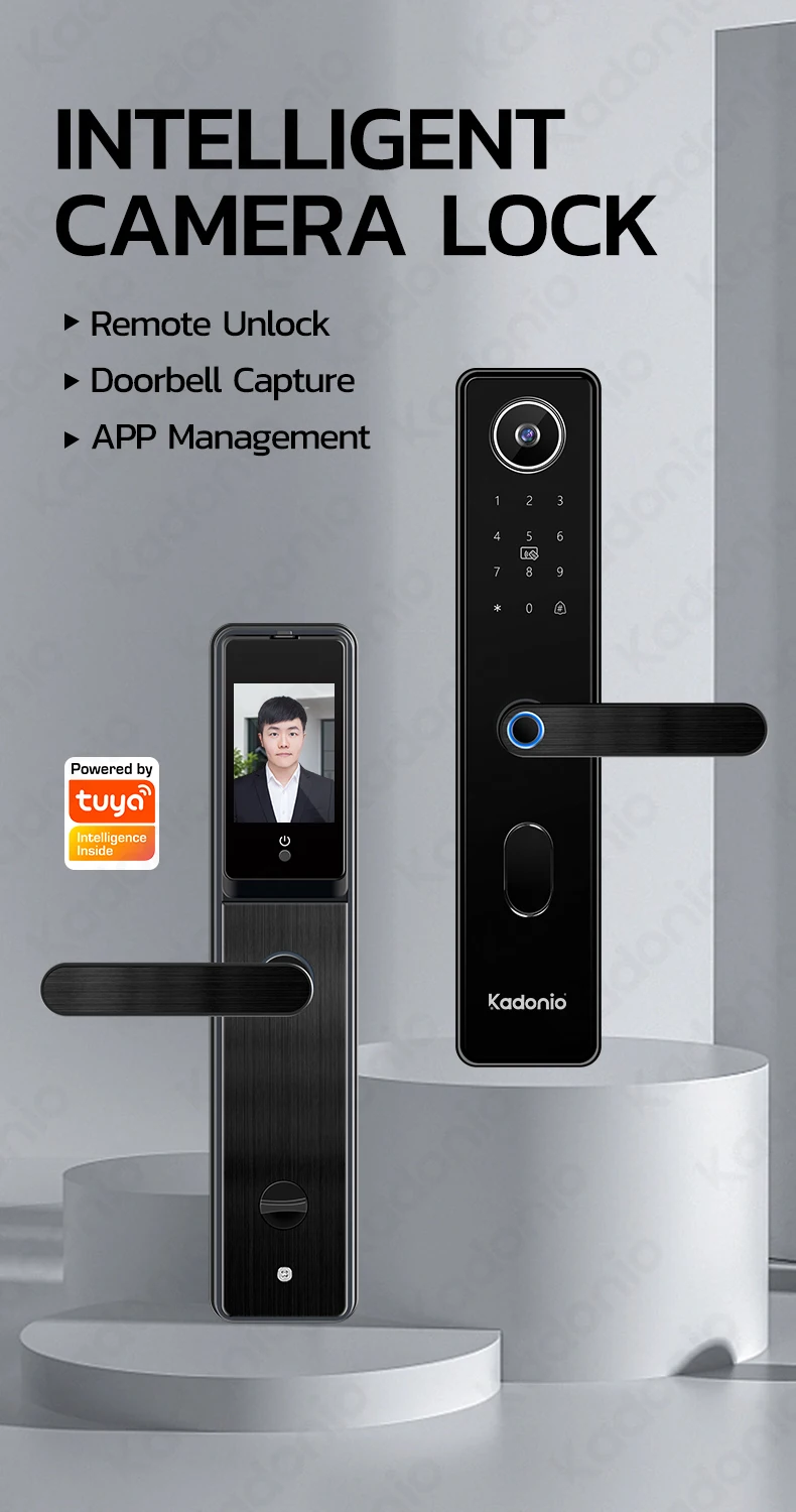 Kadonio Builtin Screen Remote Unlock Tuya Wifi Digital Electronic
