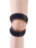 Black orange lined double patella strap
