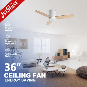 1stshine Ceiling Fan Downrod Flush Mounted 2in1 Optional Lighting Ceiling Fan with Smart Remote Control