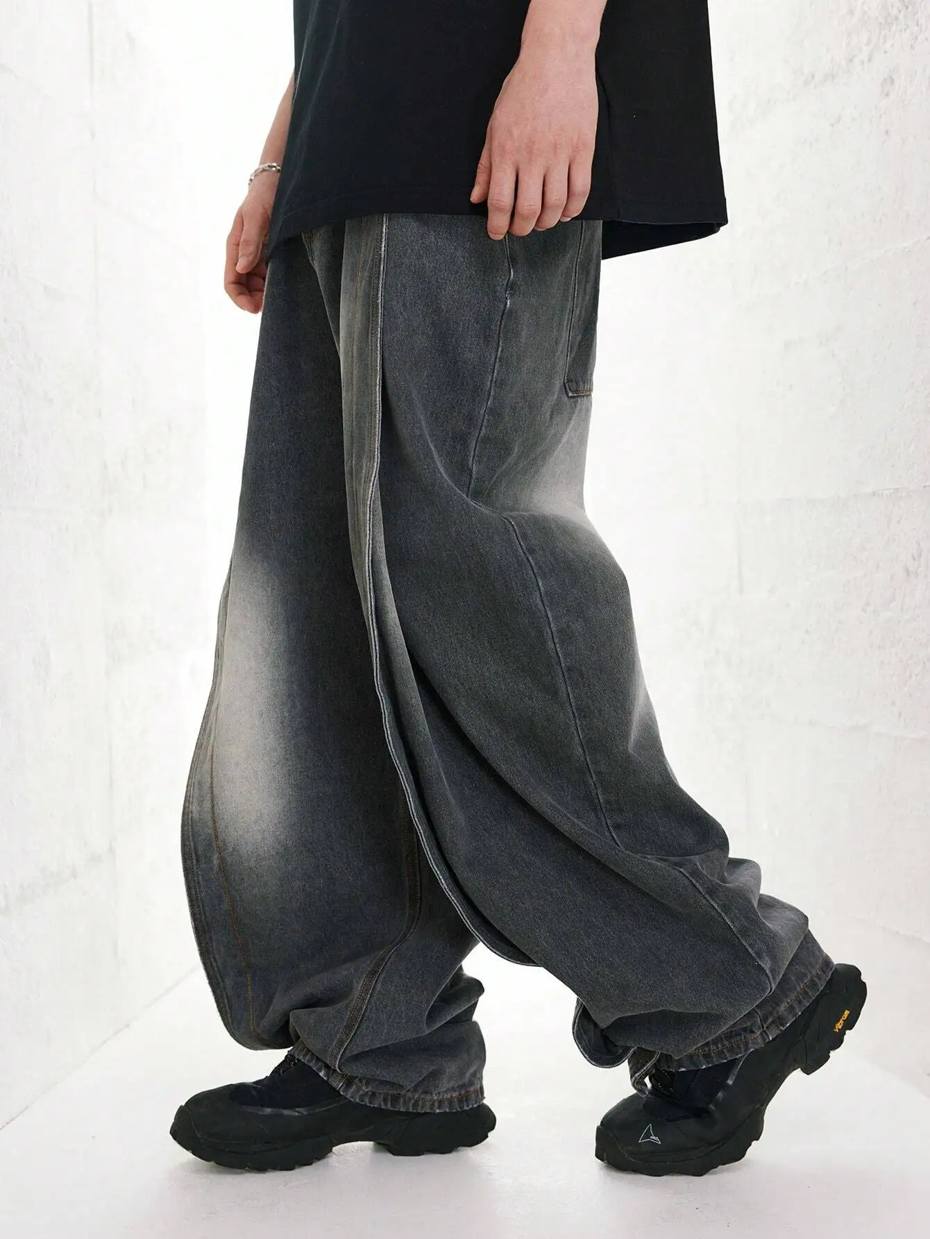 Asapmode Stacked Canvas Wide-Leg Pants M asapmode Stacked Canvas