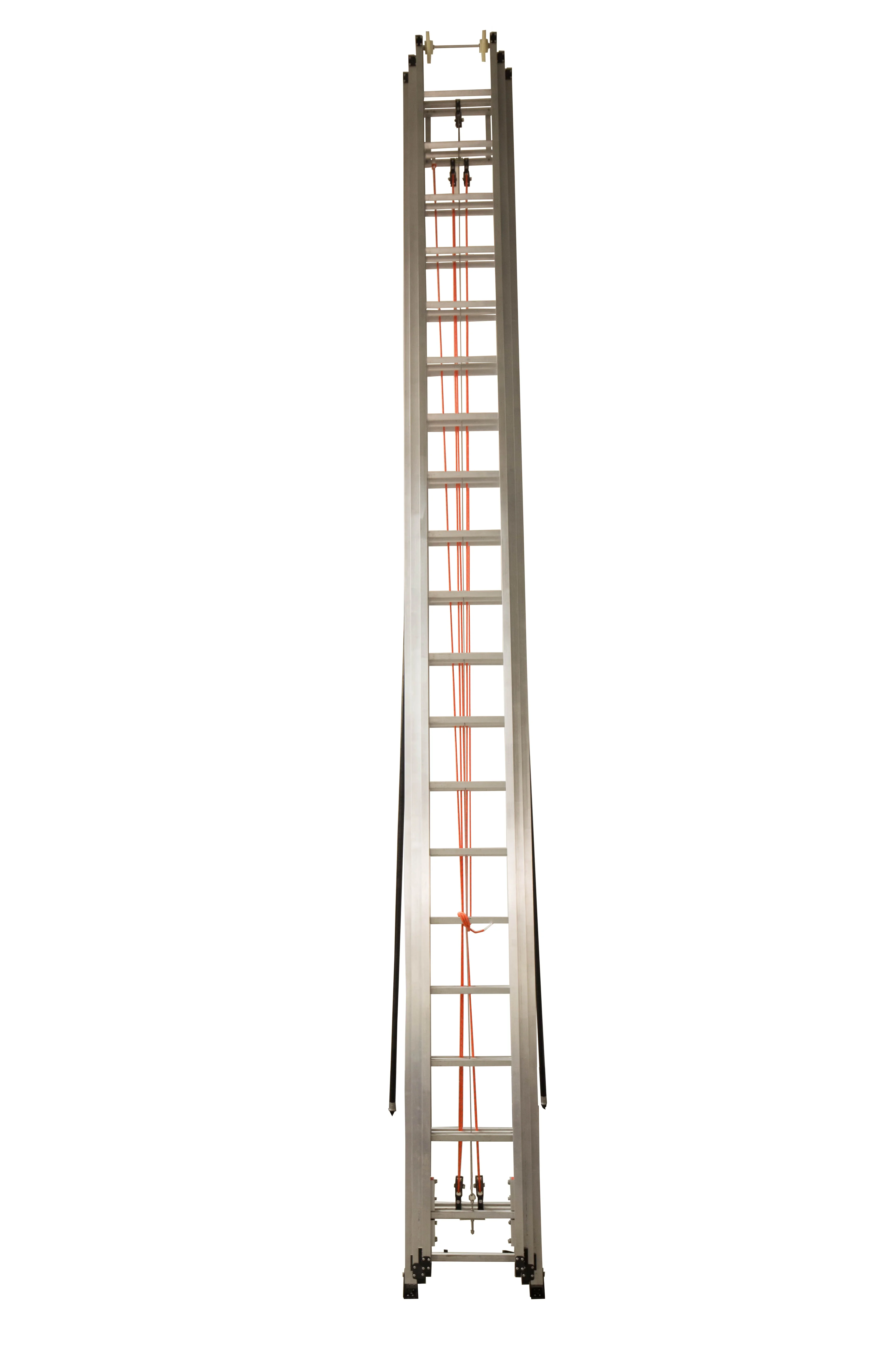 Customize Length 9 Meter 12m 15m Rescue Fire Fighting 2 Section Aluminum Ladders