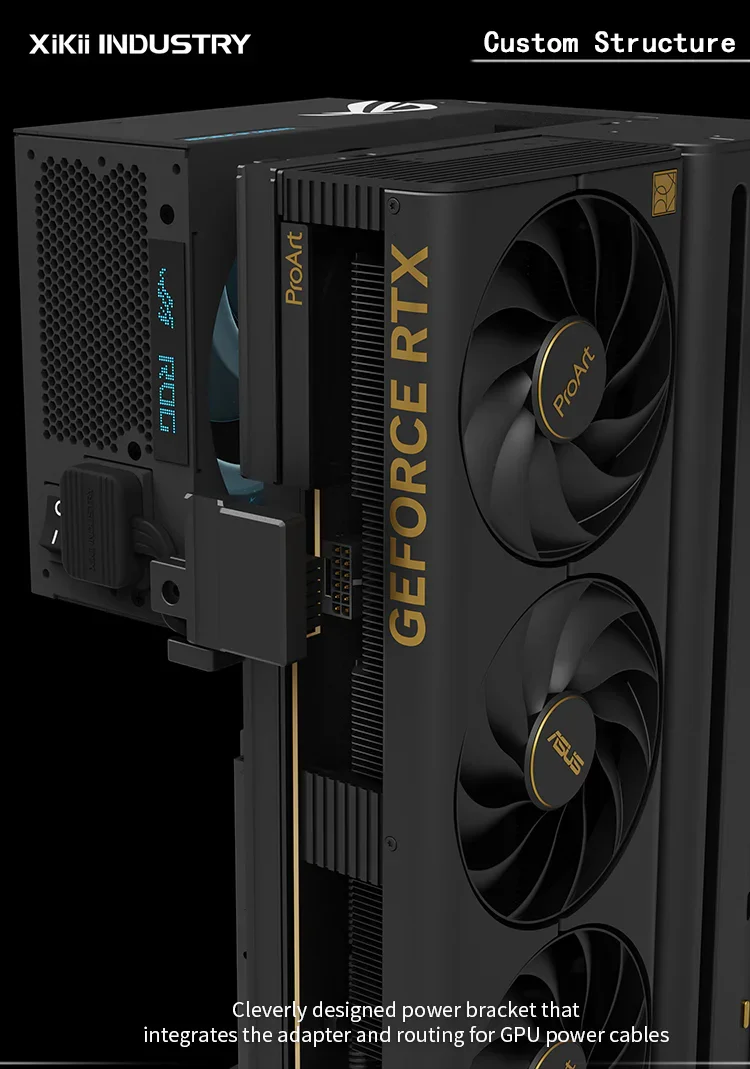 Custom Vertical Graphics Card Case Antec SHIFT White Universal