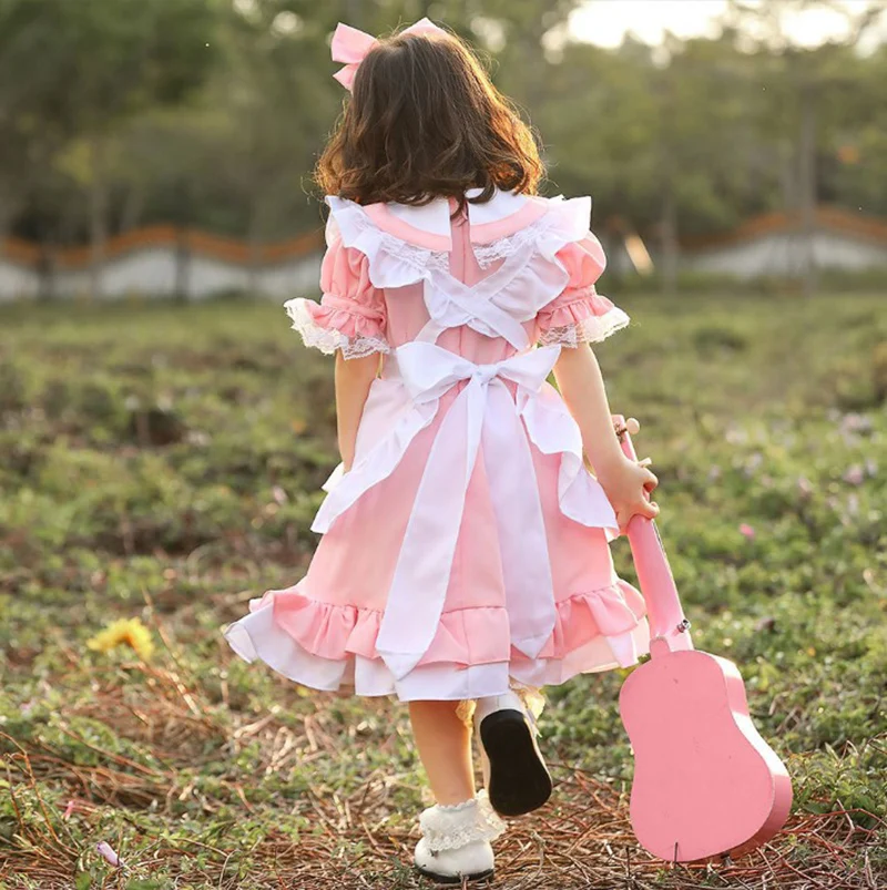 Roupa Lolita Rosa Açúcar para Menina, Casaco Jsk, Camisa, Conjunto