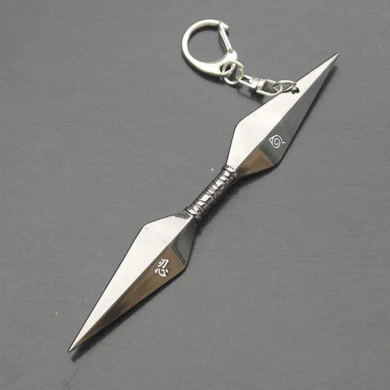 Anime Keychain Narutoes Kakashi Sword Ninja Kunai Metal Pendant Sword