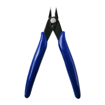 170mm Electronic Diagonal Cutting Pliers Blue Handle DIY Grade Steel Trimming Pliers for Industrial Plastic Models Metric OEM