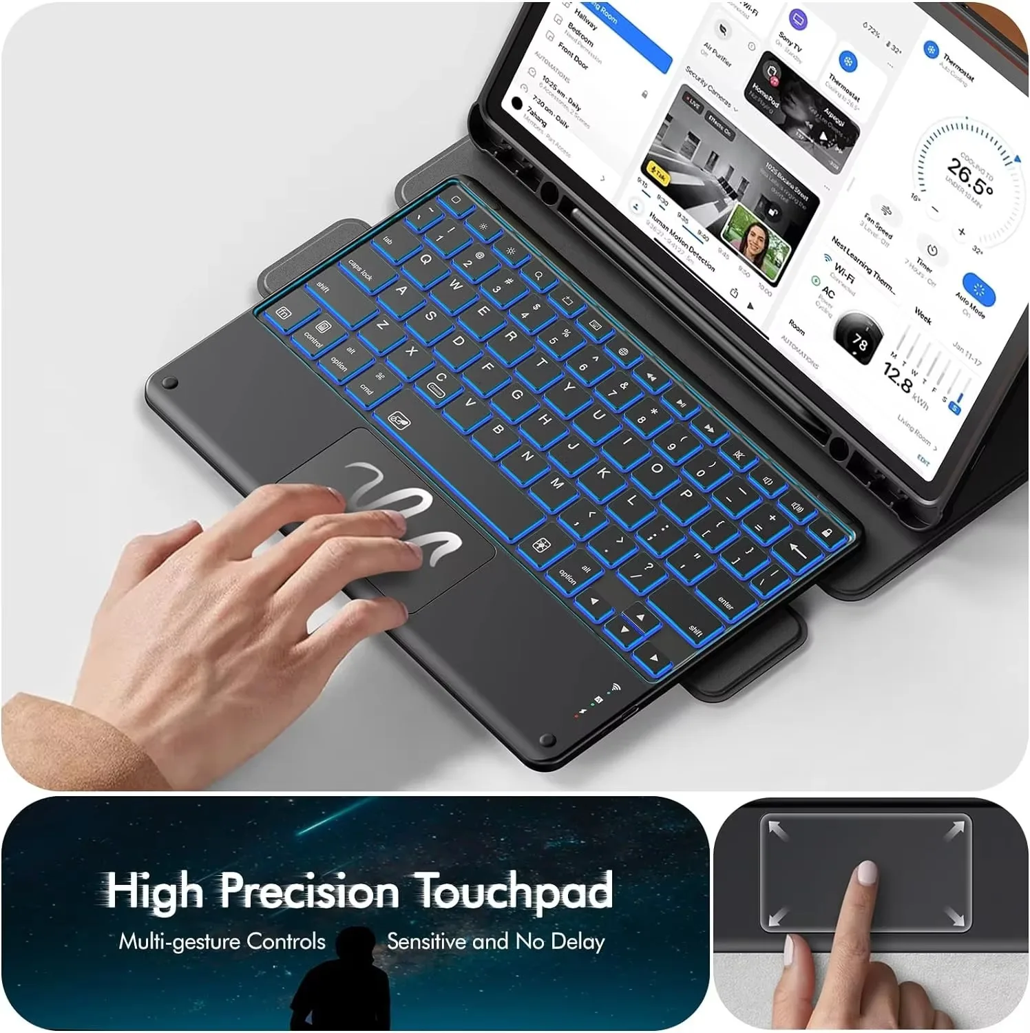 product laudtec simple business tablet case portrait and landscape modes customize logo for samsung galaxy tab s9 s11 fe a11 plus pbk356226-8