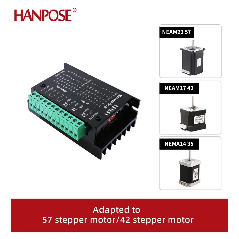 TB6600 Schrittmotortreiber 4A / 9-42V – 32 Mikroschritte – Für Nema17/23/34 – Ideal Für 3D-Drucker TB6600 Schrittmotortreiber 4A / 9-42V – 32 Mikroschritte – Für Nema17/23/34 – Ideal Für 3D-Drucker