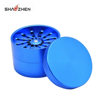 High Quality Wholesale Aluminum Alloy Cigarette Grinder with Four-Layer Concave Cigarette Grinder for Coffee Beans and Spice