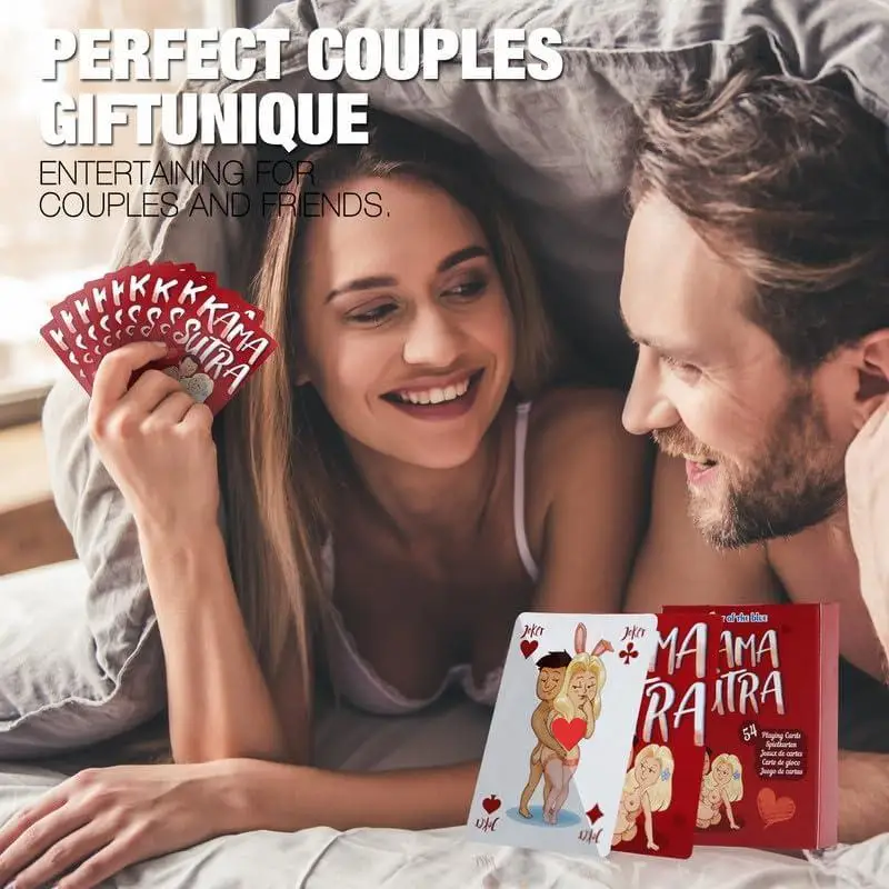 KAMA SUTRA Cartes à Jouer Érotiques Rondes Personnalisées Jeu pour Couples avec Positions Sexuelles Imprimées