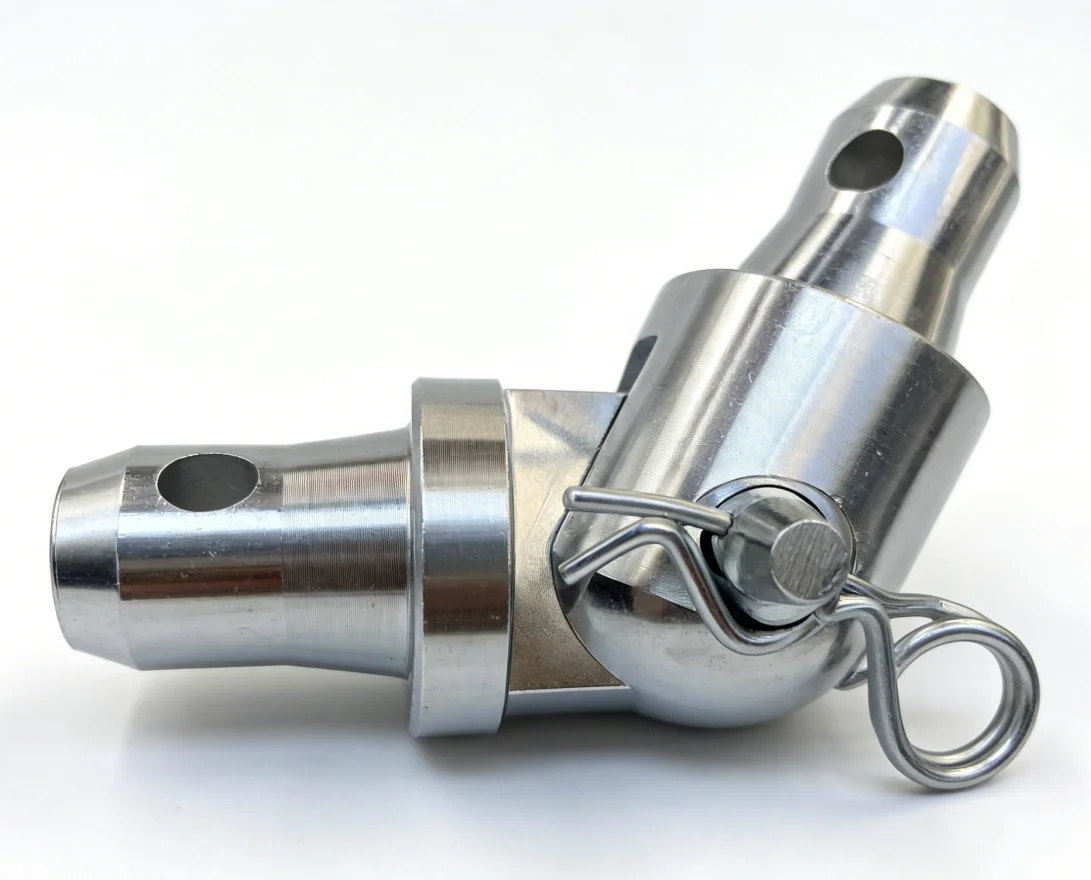 Lightweight Custom Aluminum Truss Parts | Square Hinge Coupler Conical Connect Spigot Pipe Sleeve for Stage Truss