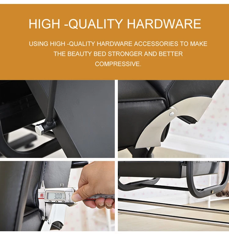 Worldwide Renown Modern White Salon Comfortable Massage Facial Bed