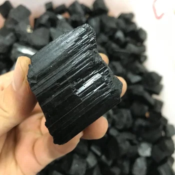 Wholesale crystals specimen natural raw black tourmaline rough for healing stone