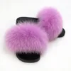 dark pink lady fur slipper