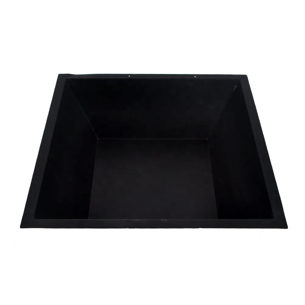 SEJR 32 Inch Steel Square Outdoor Fire Pit Table Wood Burning Garden Fireplace with High-Temperature Paint for 4-8 People