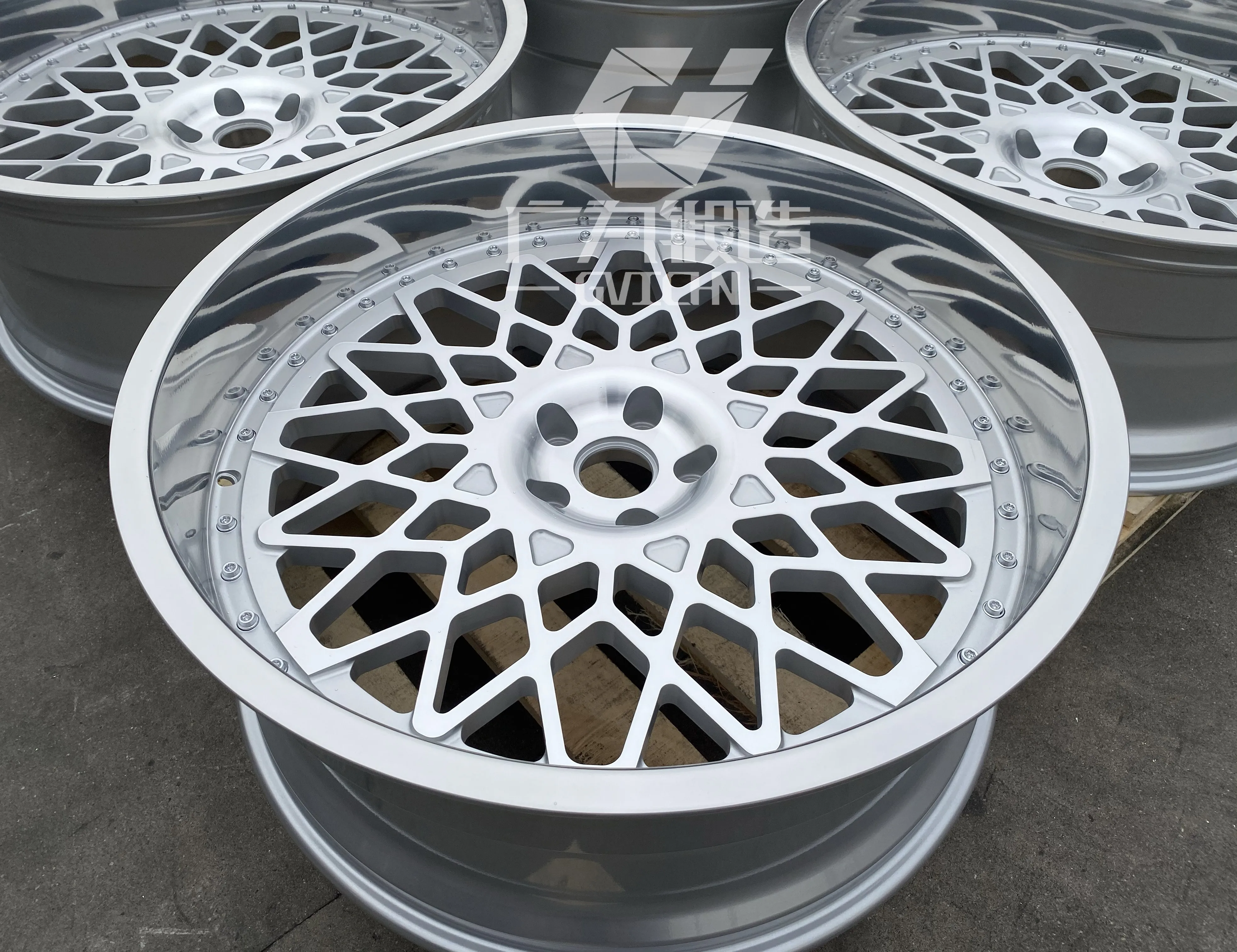 GVICHN deep dish 2 piece rim aluminum alloy forged wheels 16 17 18 19 20 21 22 23 24 inch 5x112 5x114.3 5x120