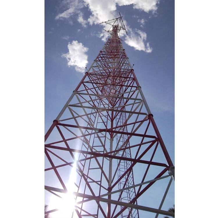 Price Telecom Tubular Self Supporting HDG 3 Legged Steel Lattice Tower
