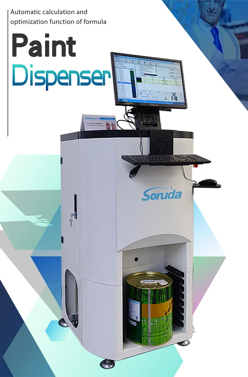 Automated Paint Color Dispensing System with Computerized Mixing ...