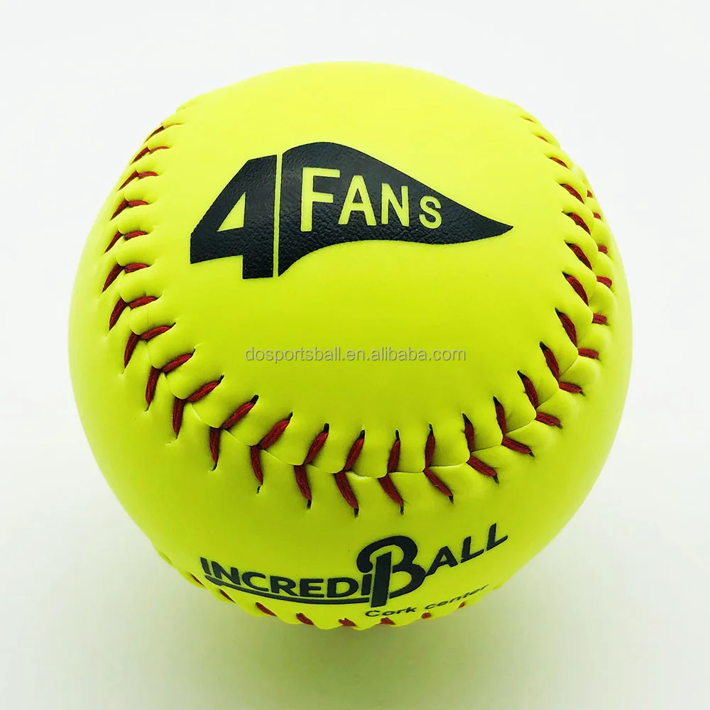 Wholesale 4 Fans Incrediball Game Quality Softball Balls 12inch Optic