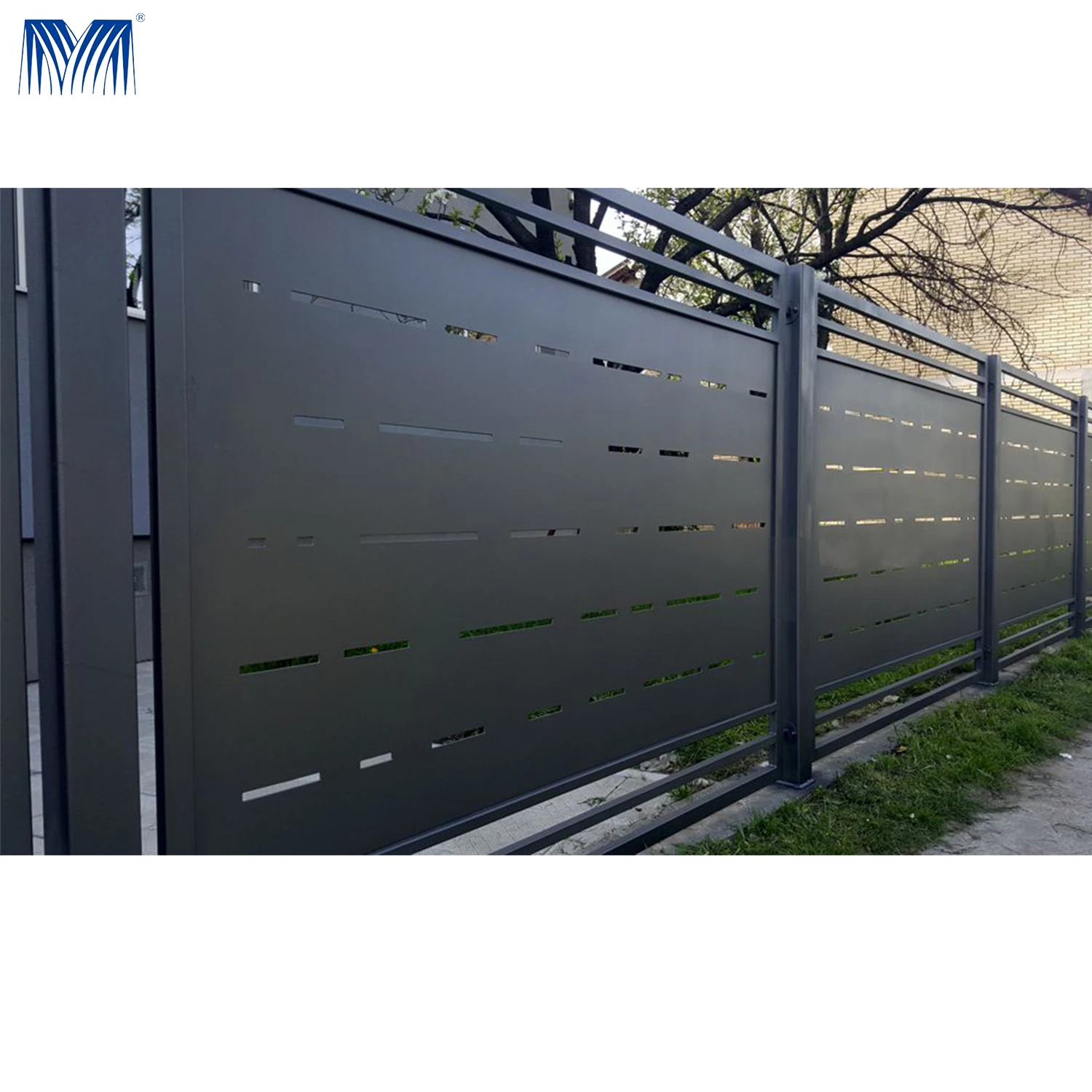 Curtain Wall Solid Aluminium Fence Panels Aluminium