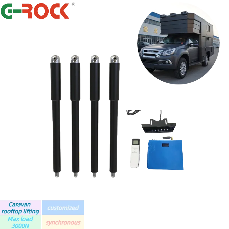 Four Synchronous Roof Lifting Electric Linear Actuators for Trailer and RV
