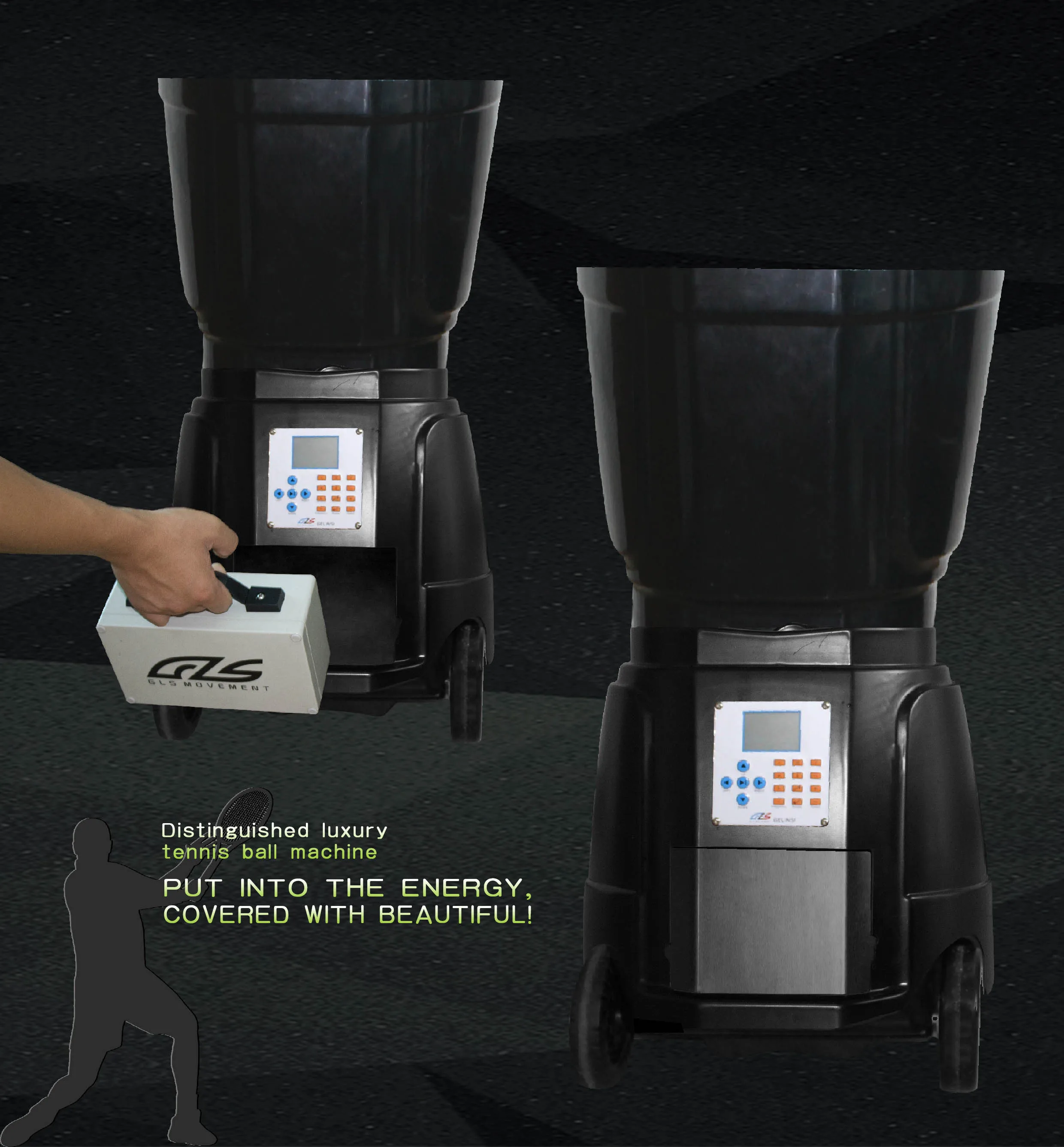 2021 New Gls1702 Tennis Ball Throwing Shots Launcher Machine With