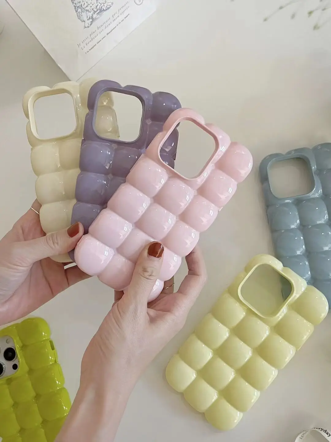 Wave and Bubble Phone Case Electroplated Silver Bubble Case for iPhone 12 13 14 15 16 Pro Max 17 Bubble Electroplated Phone Case Wave and Bubble Phone Case Electroplated Silver Bubble Case for iPhone 12 13 14 15 16 Pro Max 17 Bubble Electroplated Phone Case