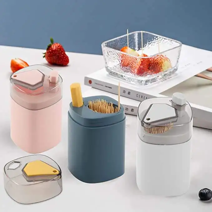 Toothpick Holder Dispensers Popup Automatic Toothpick Dispenser For