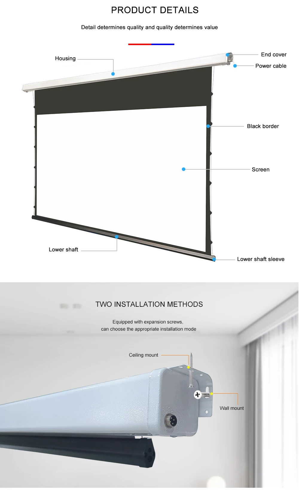 [voice Control] Wupro Unique Smart Design Automatic Pulldown Alr