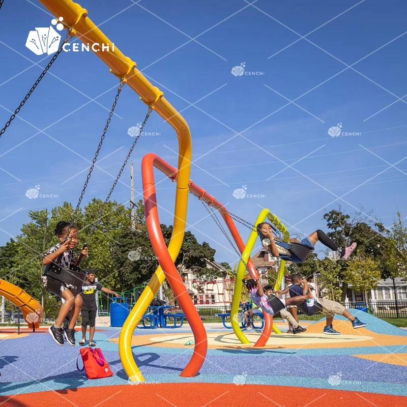 Cenchi Amusement Outdoor Swing Activity Play Public Park Design Community Sets Playground