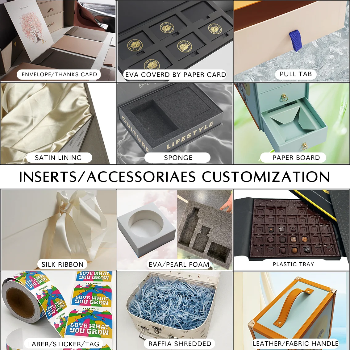 Scatola regalo grande per la Festa della Mamma, scatole regalo per compleanni, anniversari e matrimoni; scatole nere con coperchio magnetico e nastro