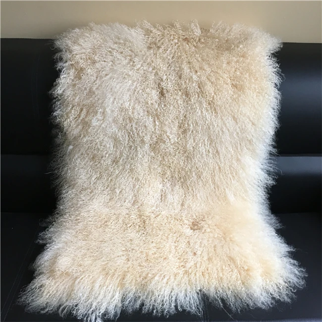 Genuine Tibetan Trendy Sheepskin Long Hair Mongolian Fur Rug - Buy ...