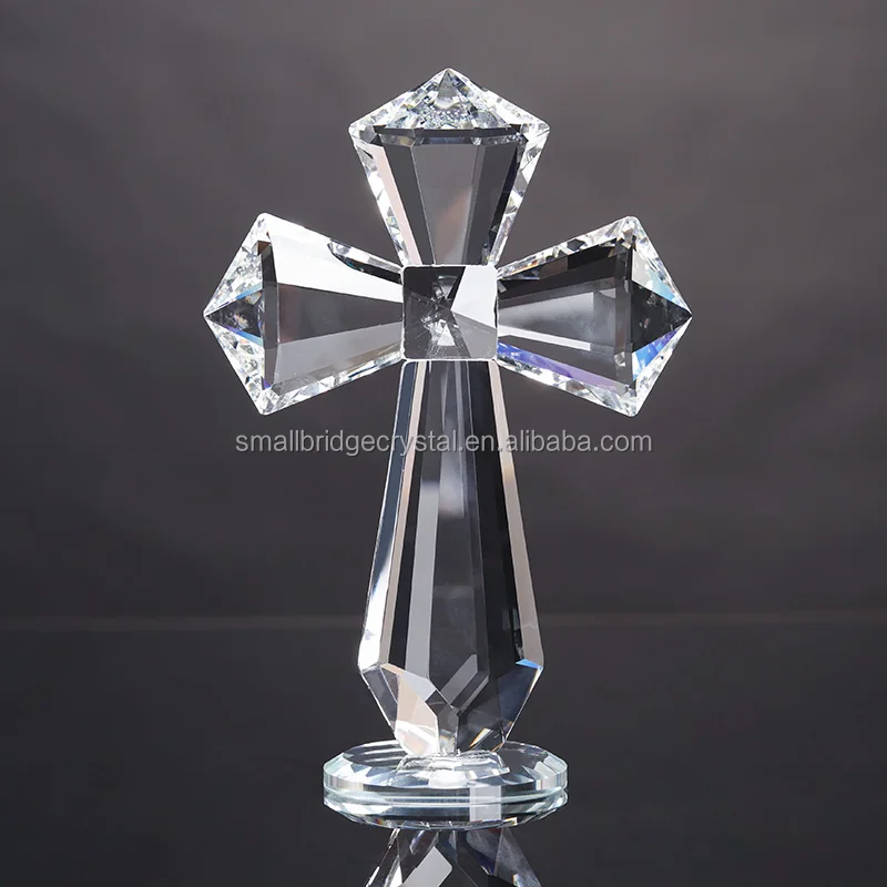 product small bridge factory wholesale christmas decorations souvenir gifts crystal cross ornaments crystal handicrafts-10
