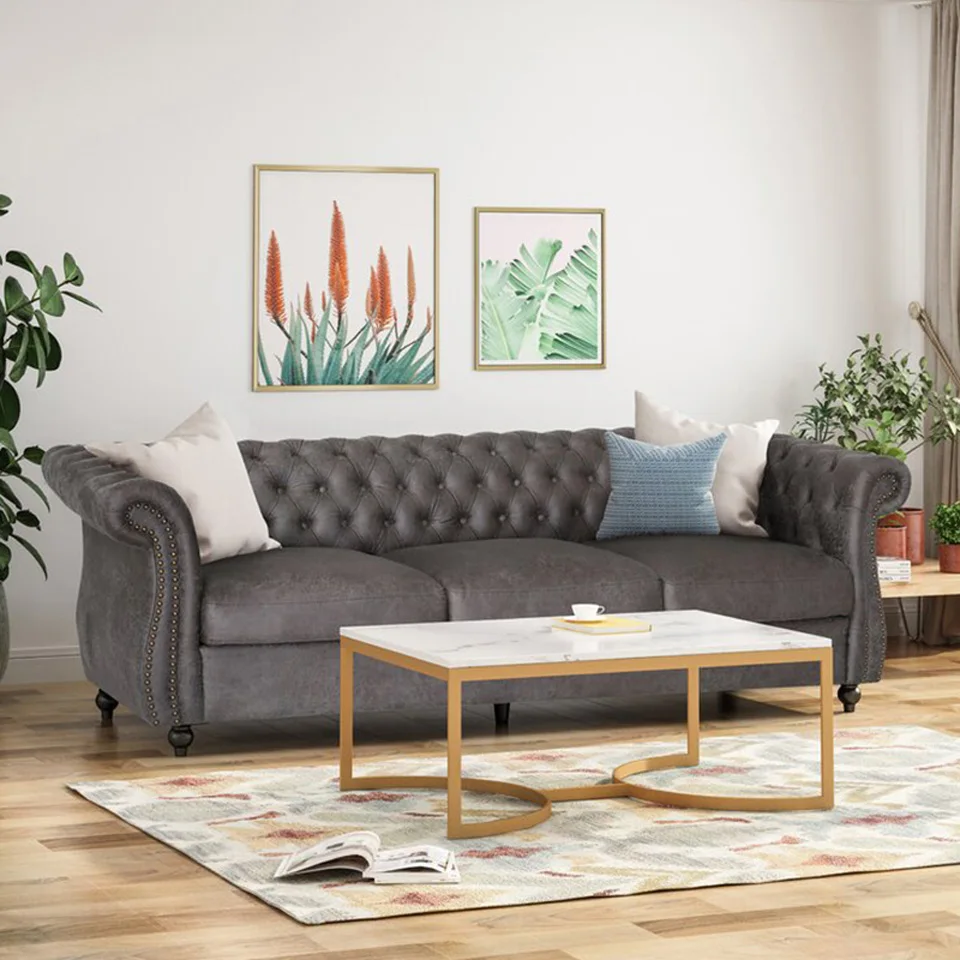 ピース　チェスターフィールド　アメリカ Chesterfield CH96XL 003 Black Mens Rectangle Half Rim