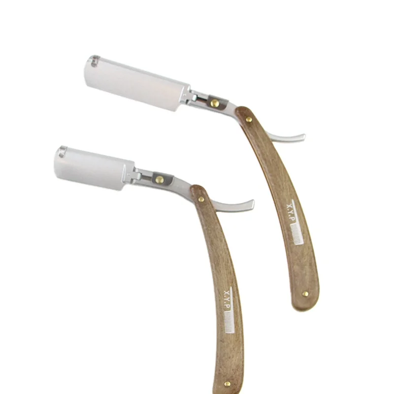 
Бренд Masterlee, Парикмахерская бритва с пятью лезвиями, бритва с деревянной ручкой, безопасная бритва 