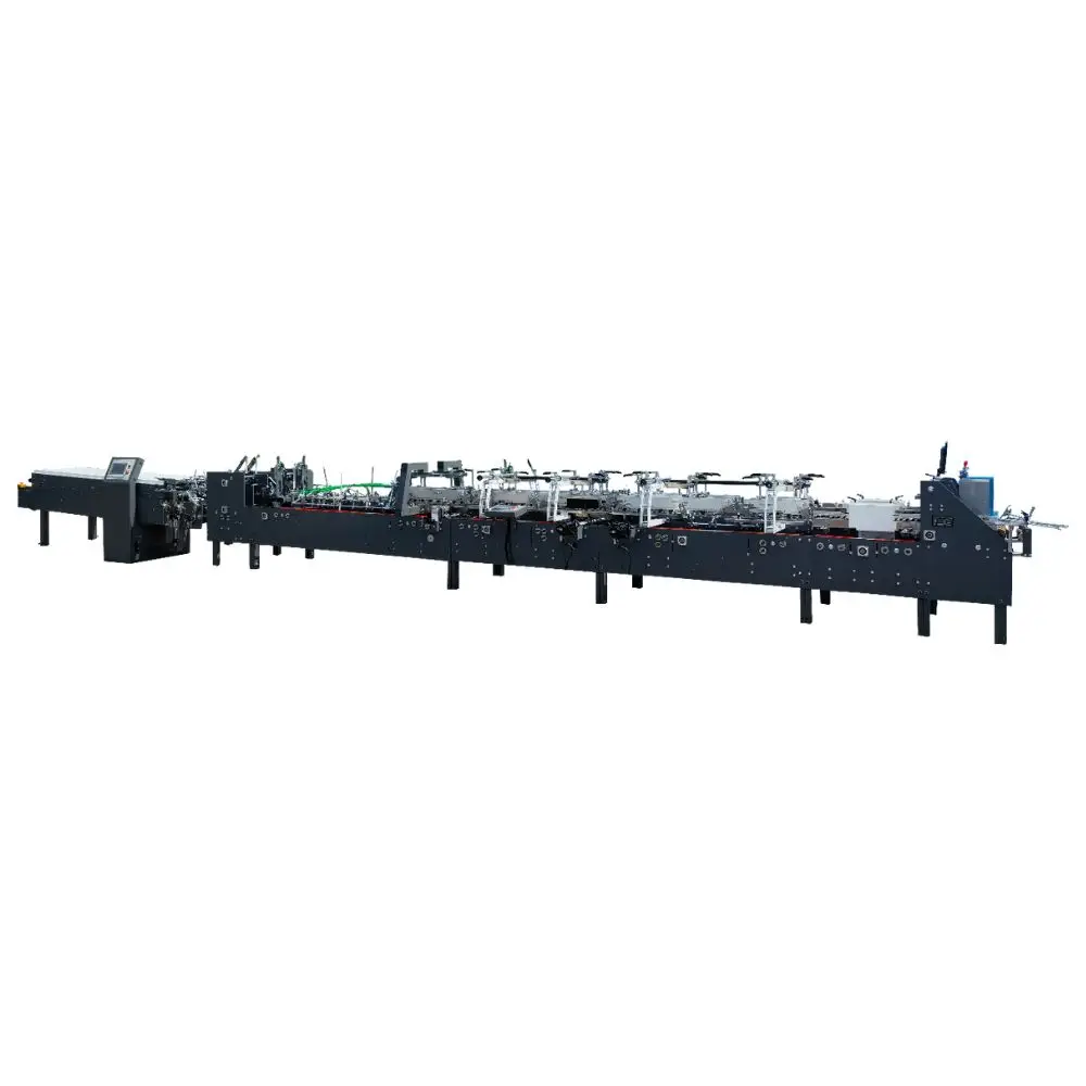 ZH-800XC Modular Multifunction Automatic 4 6 Corner Box Folder Gluer Machine