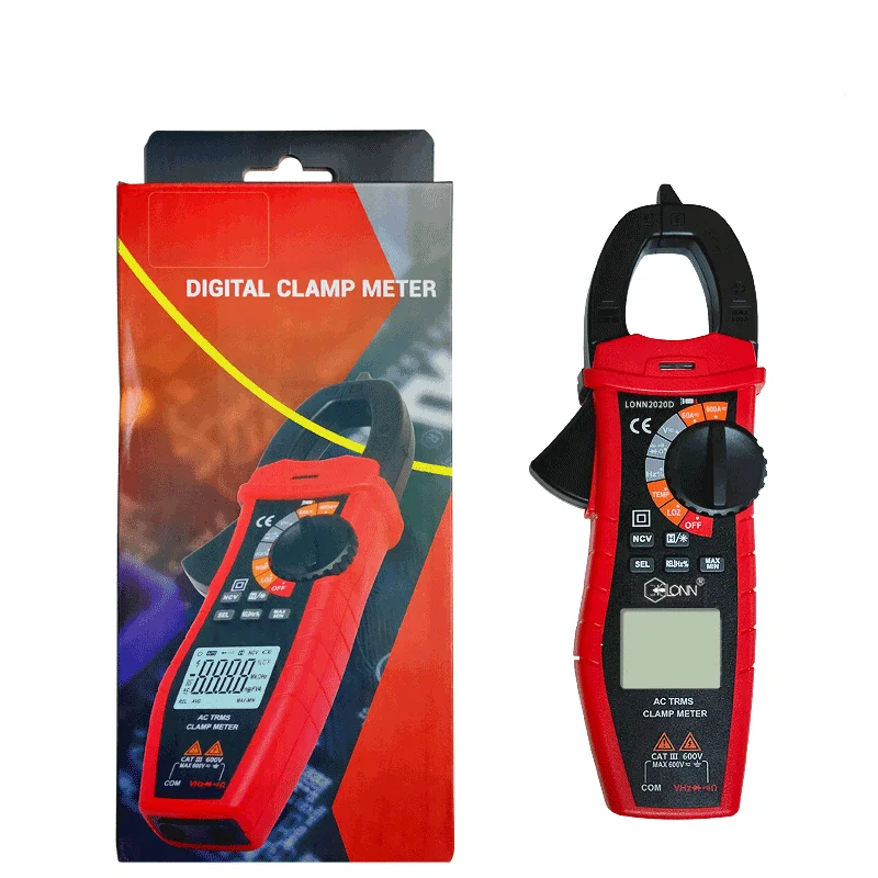 Высокое качество Цифровые токоизмерительные клещи 6000 отсчетов дисплея постоянного/переменного тока, напряжение тестер мультиметр