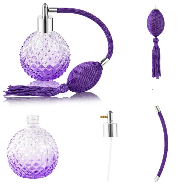 Vintage Style Spray Atomizer with Bulb and Tassel for Glass Perfume Bottle
