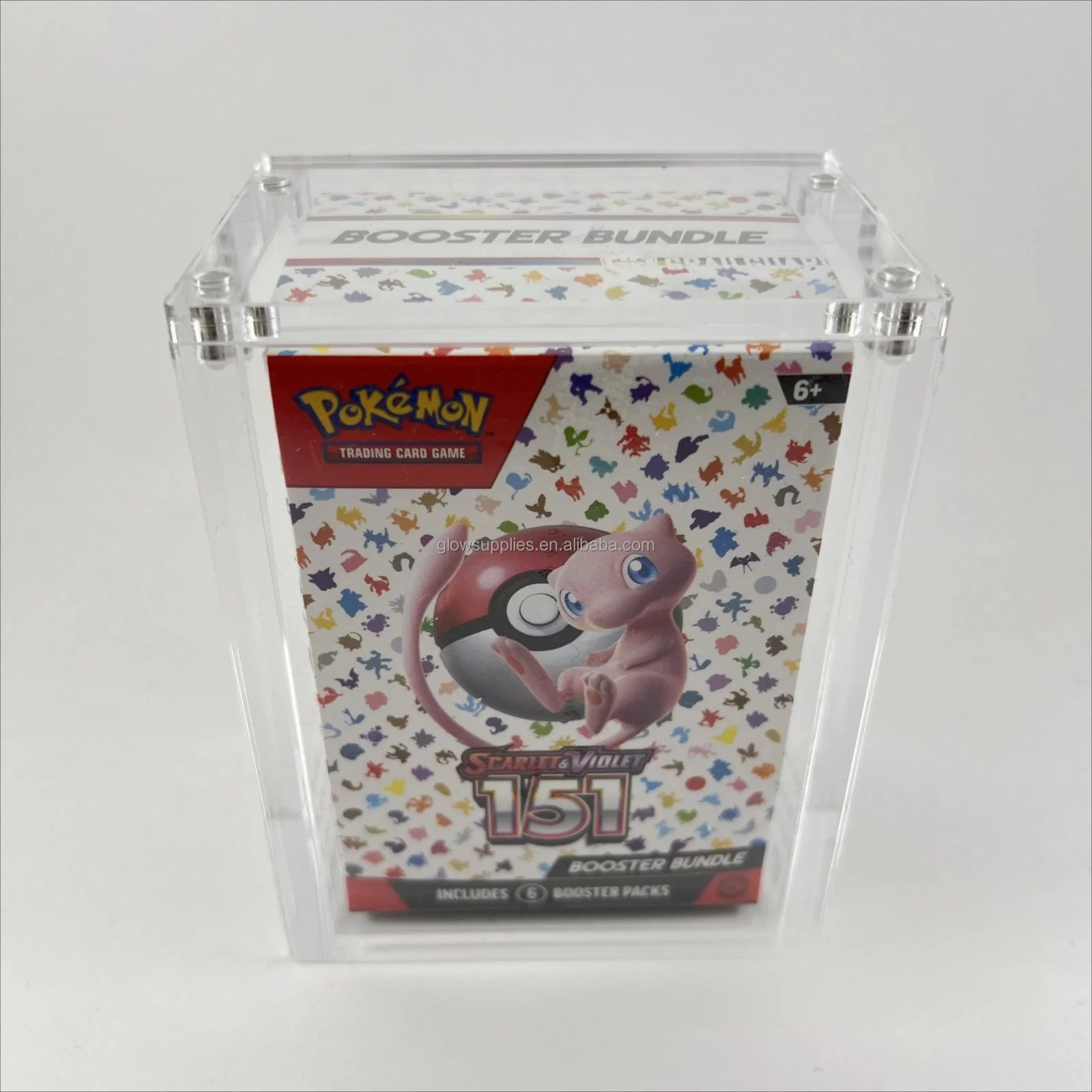 Pokemon 151 Booster Bundle Box - Acrylic Cards Pack Display Case