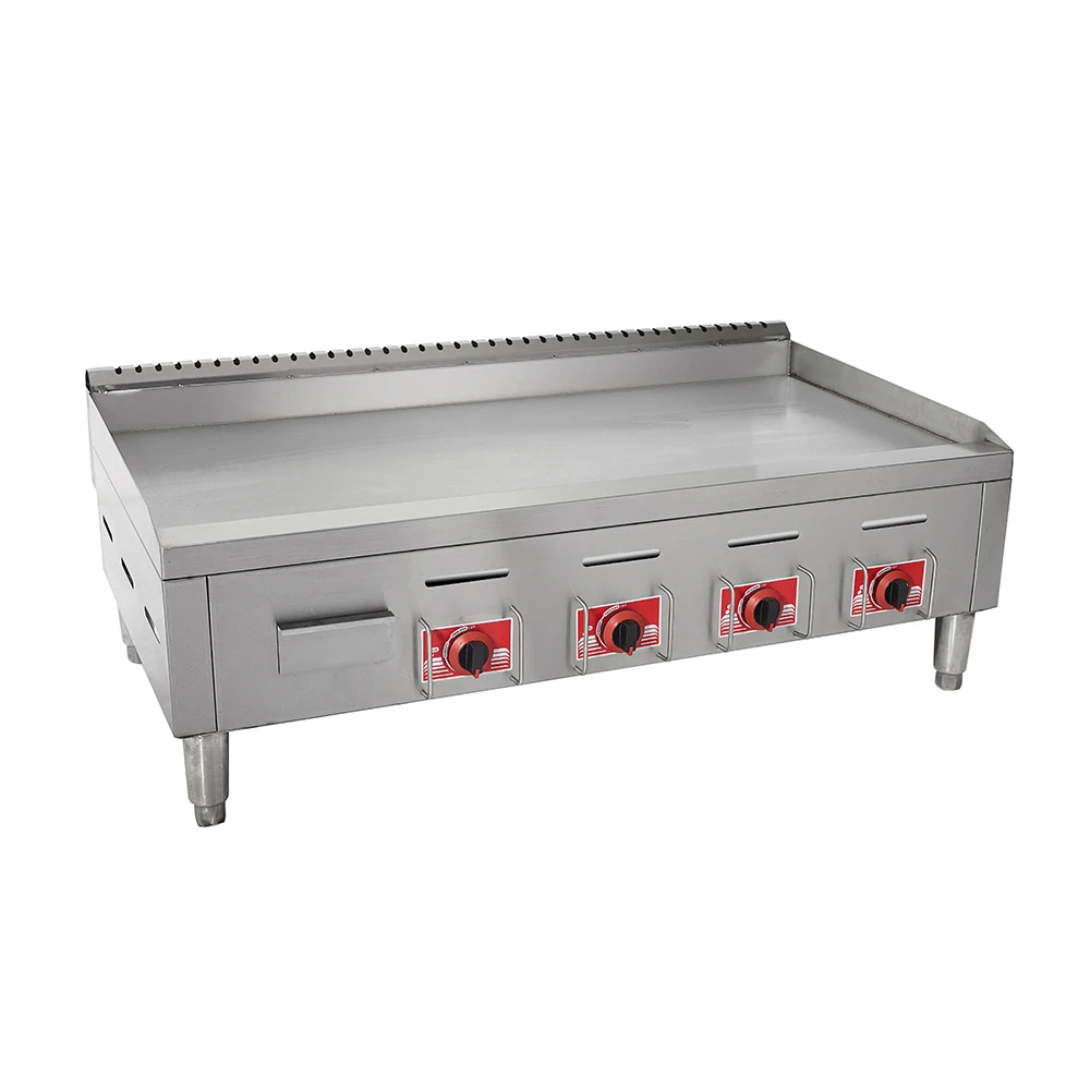 4 Burners Restaurant Gas Griddle Commercial Stainless Steel Counter Top Griddle For Sale details