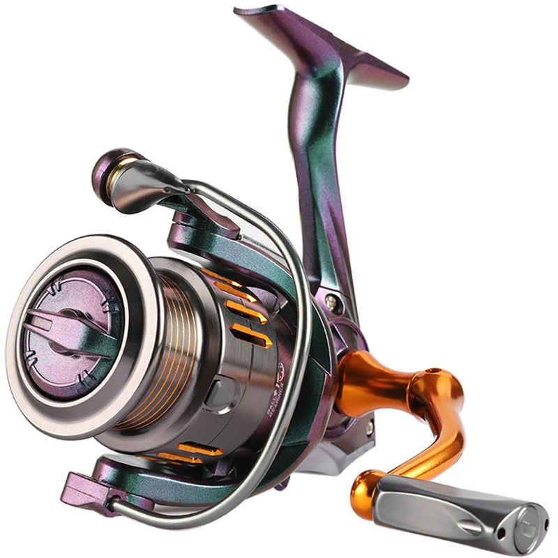 Moulinet De Pêche Spinning NEUF – Grande Capacité, Ratio 5.2:1, Bobine Alu, Tailles 1000 à 7000