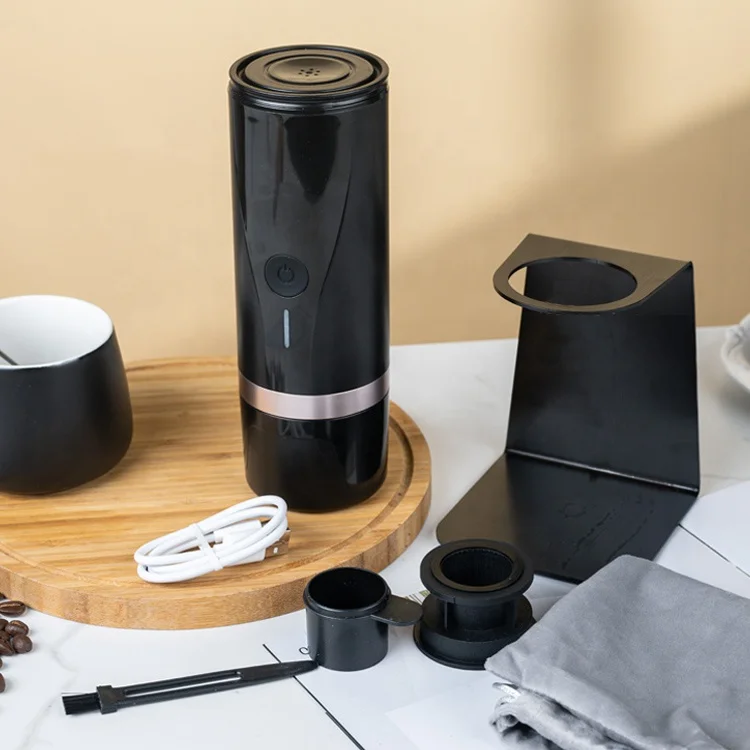 Portable PCM03 Espresso Coffee Maker USB Type C Rechargeable for Hotels Household Car RV Travel Camping Brew System Included