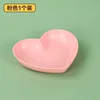 Pink peach heart plate 1 pack
