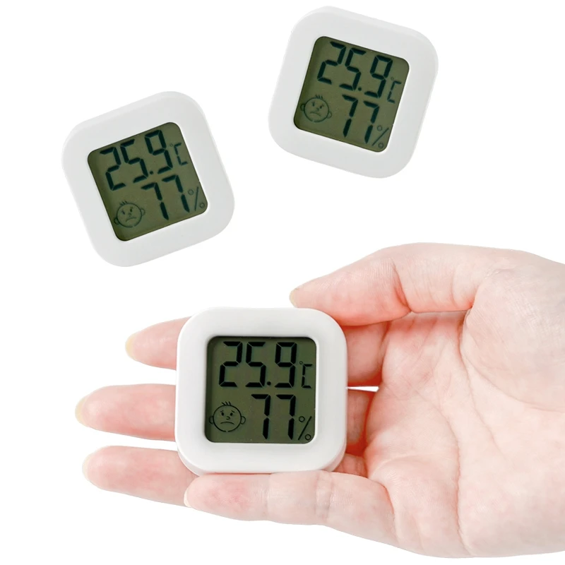 Own Brand Living Room LCD Display Temperature and Humidity Monitor Indoor Mini Thermometer Hygrometer